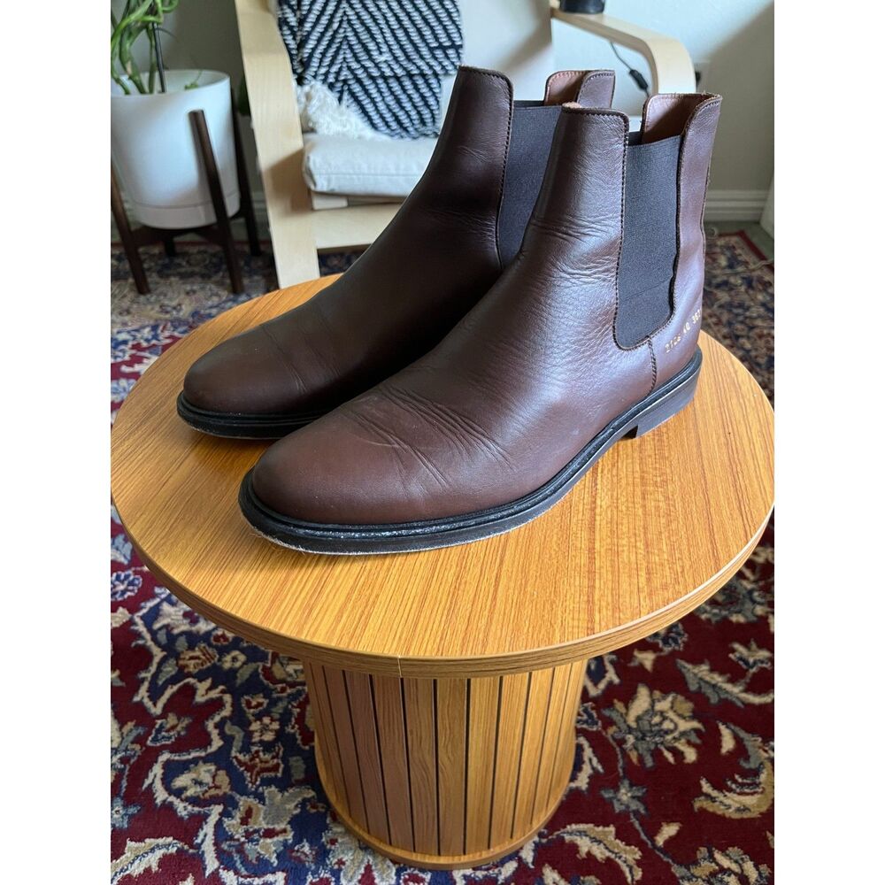 Common Projects Chelseas in Dark Brown Leather - Picture 3 of 10